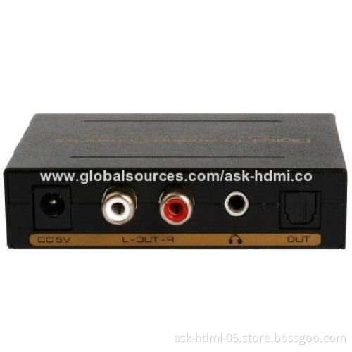 Digital to Analog Converter, 2 SPDIF+2 Coaxial Audio Switcher, 5V DC/1A Power Adapter
